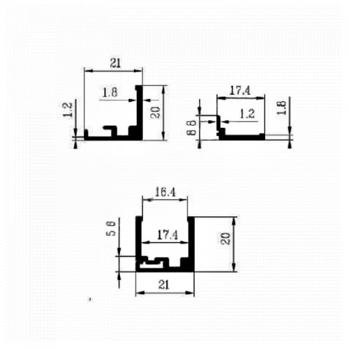 https://www.mdtrade.ro/image/catalog/produse/Profil U aluminiu KOR-20x20mm demontabil.jpg