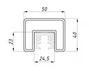 PR7271B profil mana curenta 40x50 7016MAT