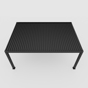 Pergola bioclimatica din aluminiu cu lamele rotative, MD-9700A 3024 x 4065 mm, h3023 RAL7016