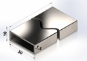 Profil inox SATINAT 30x10*2.0  L=1524mm