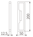A531 OPK PS Maner bilateral cu incuietoare white