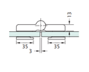 MD LH10-2/R Balama sticla-stcla lift-up 180* SSS