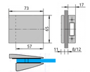 GALLERY A - CONTRAPLACA PE STICLA MICA - EV1 ANODIZAT