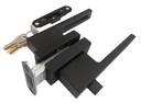 MAG/02L B Incuietoare orizontala magnetica pentru profil perimetral (maner gol) Black