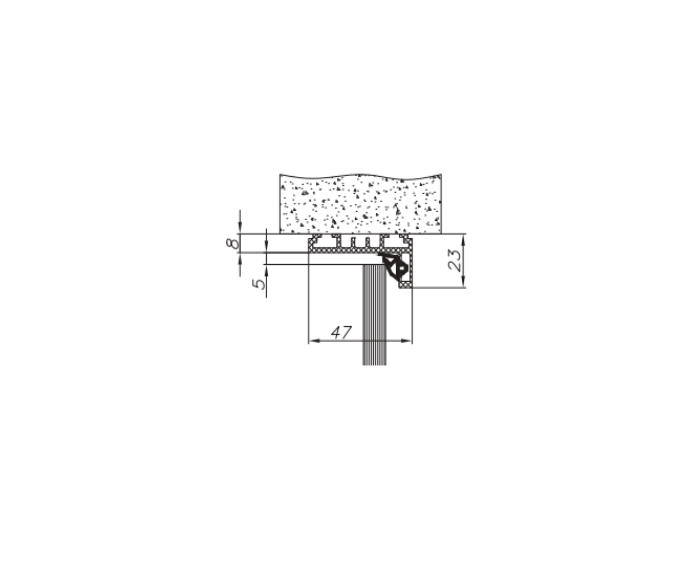 Kit ( toc usa L )  Aluminiu BLACK