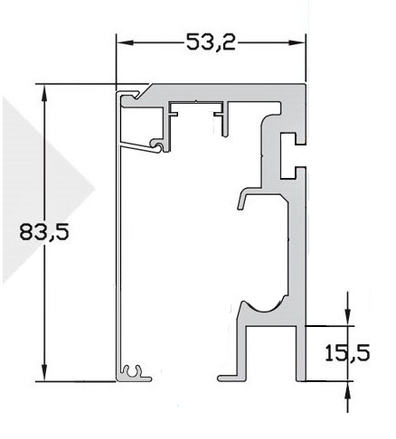 MD 170TR  Sina glisare 2.2m Black