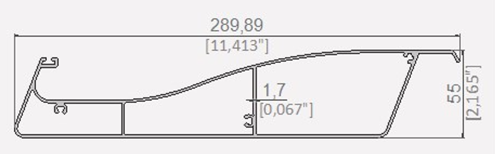 4109 PROFIL LAMELA PERGOLA DIAMOND