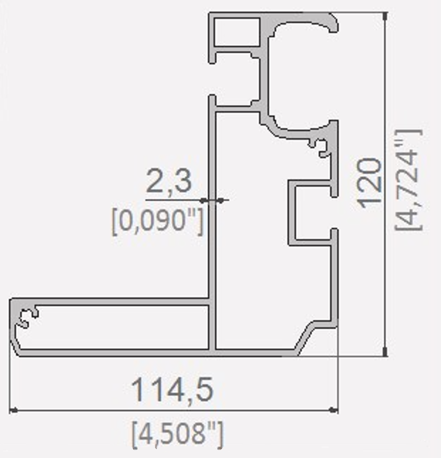 4151 PROFIL SINA GHIDAJ INFERIOR PERGOLA DIAMOND