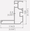 4151 PROFIL SINA GHIDAJ INFERIOR PERGOLA DIAMOND