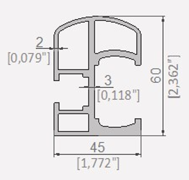 4152 PROFIL SINA GHIDAJ SUPERIOR TIP C PERGOLA DIAMOND