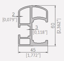 4152 PROFIL SINA GHIDAJ SUPERIOR TIP C PERGOLA DIAMOND