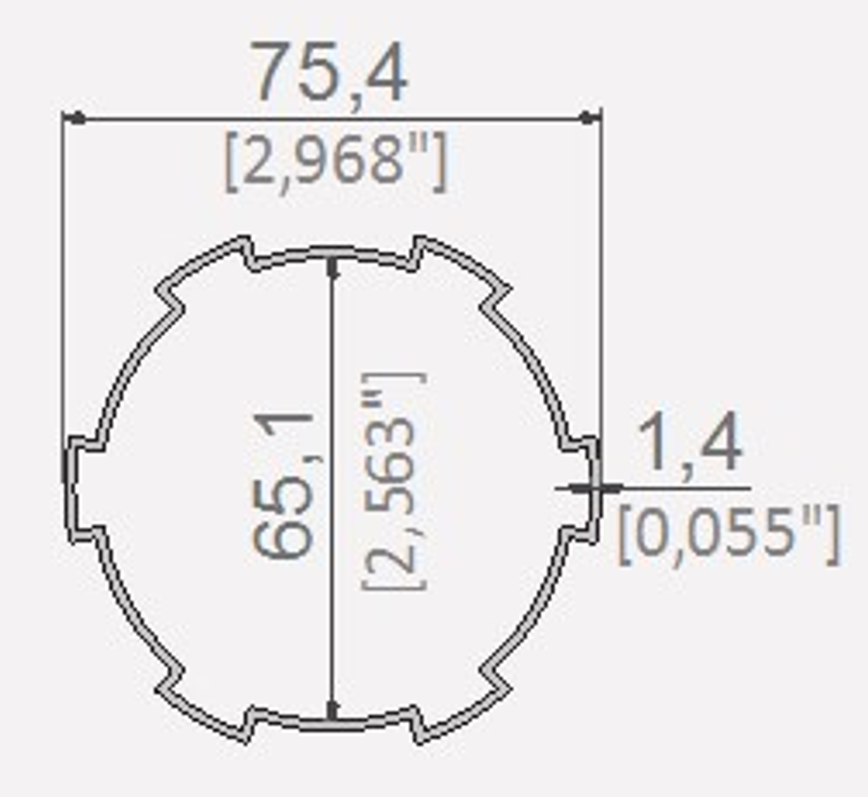 5312 PROFIL TUB MOTOR DIAMOND