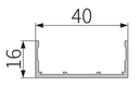 A203-40 OPK PS Profil capac lateral de capat tip D