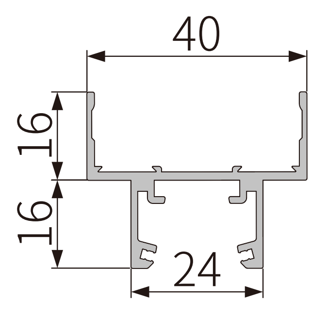 A208-40 OPK PS Profil capac lateral central tip B