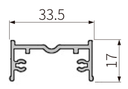 A217-40 OPK PS Profil suport panouri fixe pentru sina superioara Synchro