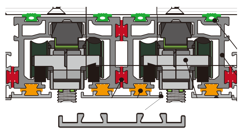 A309-40 OPK PS Profil Capac mascare inferior intermediar