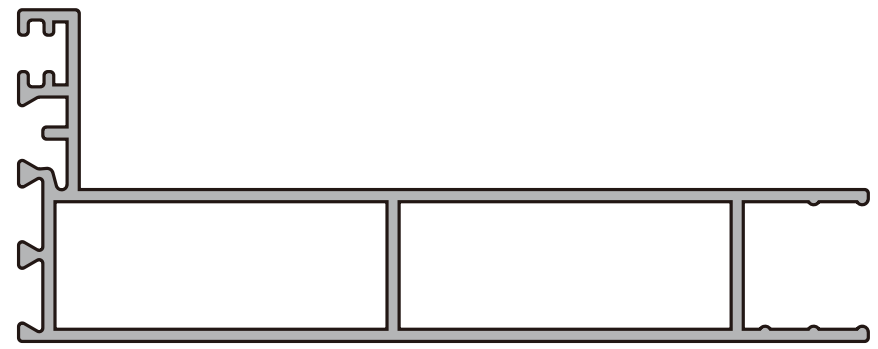 A338 C OPK PS Profil extensie toc superior sistem telescopic , COPPER