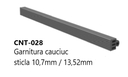 MD-120J-1100 Set profile fixare sticla 10.7-13.5mm,balcon francez (7016 MAT)