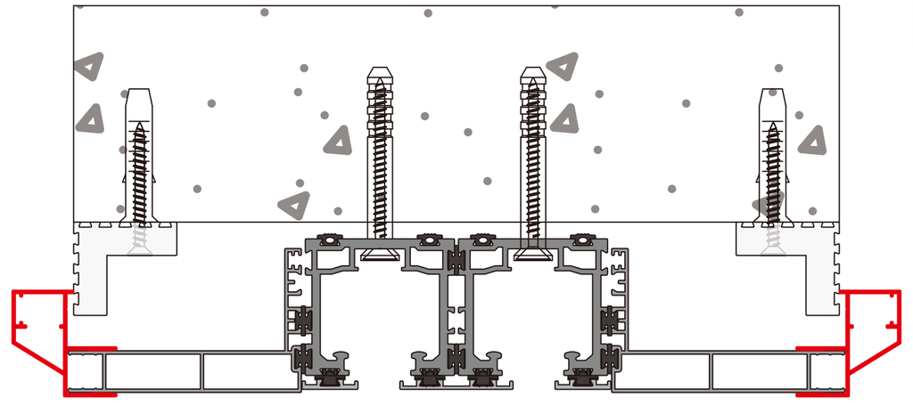 A305 OPK PS Profil pervaz pentru extensie toc sistem telescopic