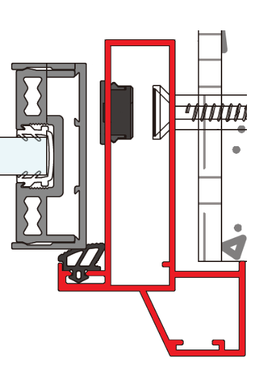 A323 OPK PS Profil toc usa cu pervaz, BLACK
