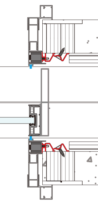 A326 OPK PS Profil bagheta fixare pentru usa POCKET