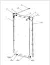 MD 61 Kit dus cu usa glisanta la 90 grade