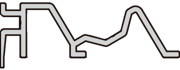 A326 OPK PS Profil bagheta fixare pentru usa POCKET