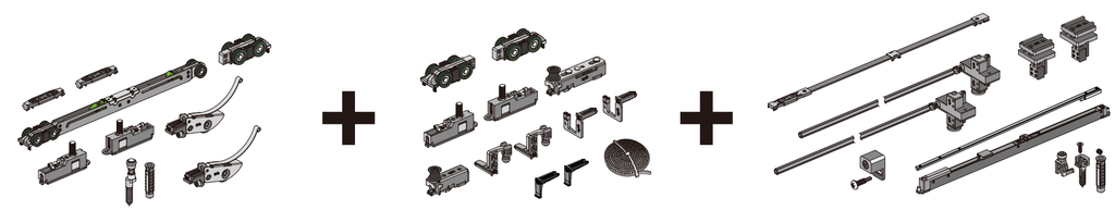 A20 OPK PS Set doua usi incastrabile 2+0 POCKET CA420006-003