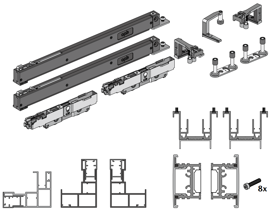 CA460001-016 OPK Perfect W50 Set usa invizibila, dreapta