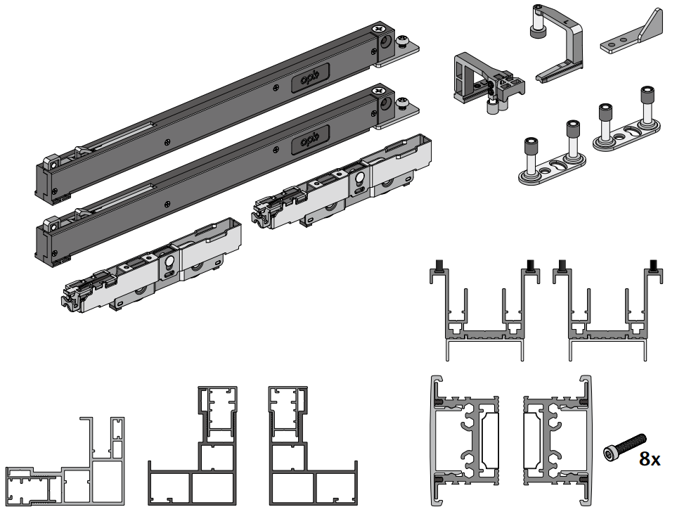 CA460001-016 OPK Perfect W50 Set usa invizibila, dreapta