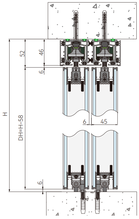 A276-46 OPK Perfect FD Profil superior/inferior cadru panou