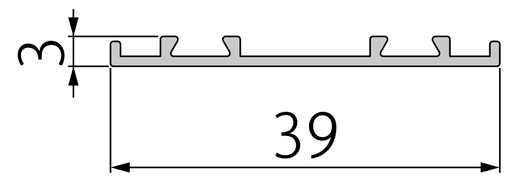 A309-40 OPK PS Profil Capac mascare inferior intermediar