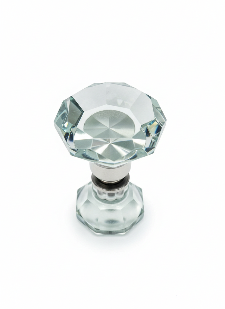 MD 686 PSS - Buton Inox+Sticla, rotund, 40x40mm