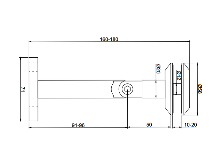 https://www.mdtrade.ro/image/catalog/KOR-1300E-1 SSS - Conector copertină perete-sticlă teh2.png