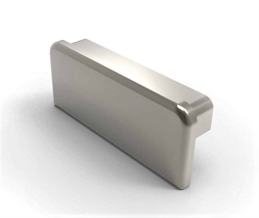 MD 14-03 Dop de capat mana curenta aluminiu natural (25x60mm)