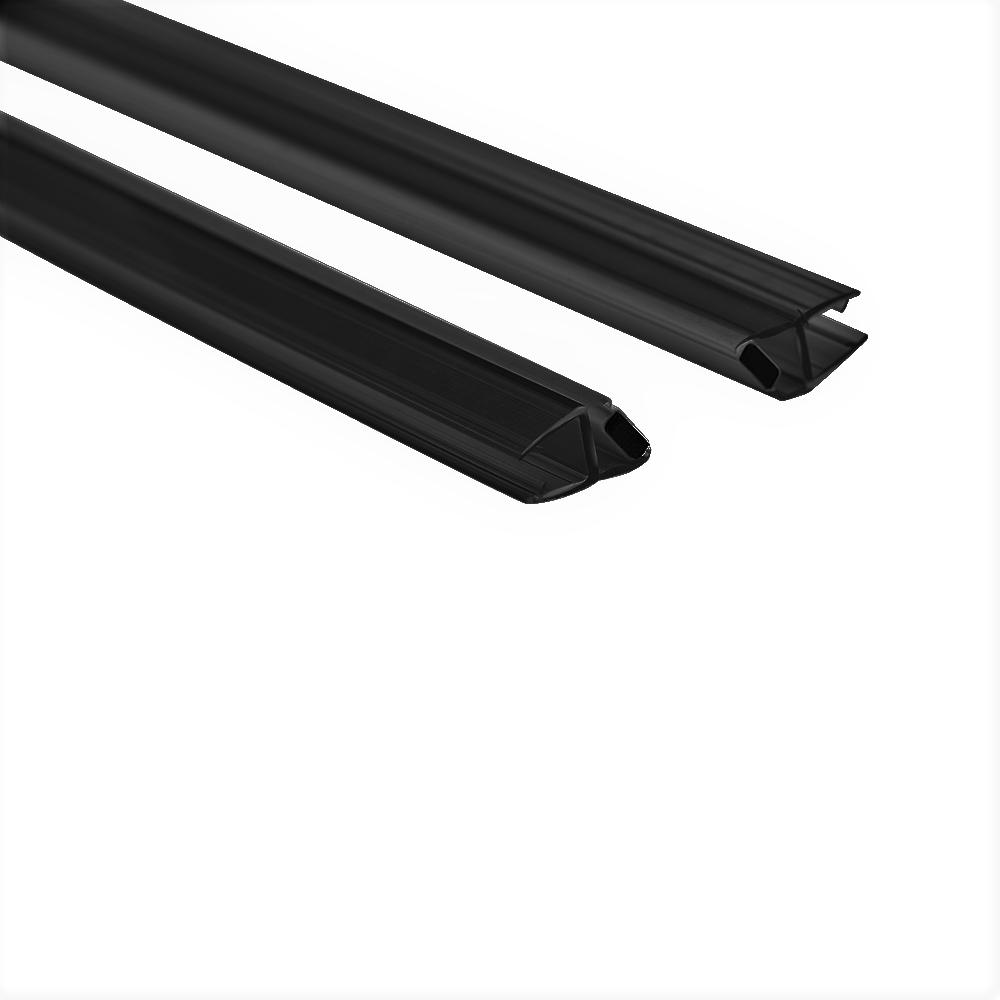 MD 208 /8mm B BLACK- Garnitura magnetica 135° (sticla8mm) h2200mm