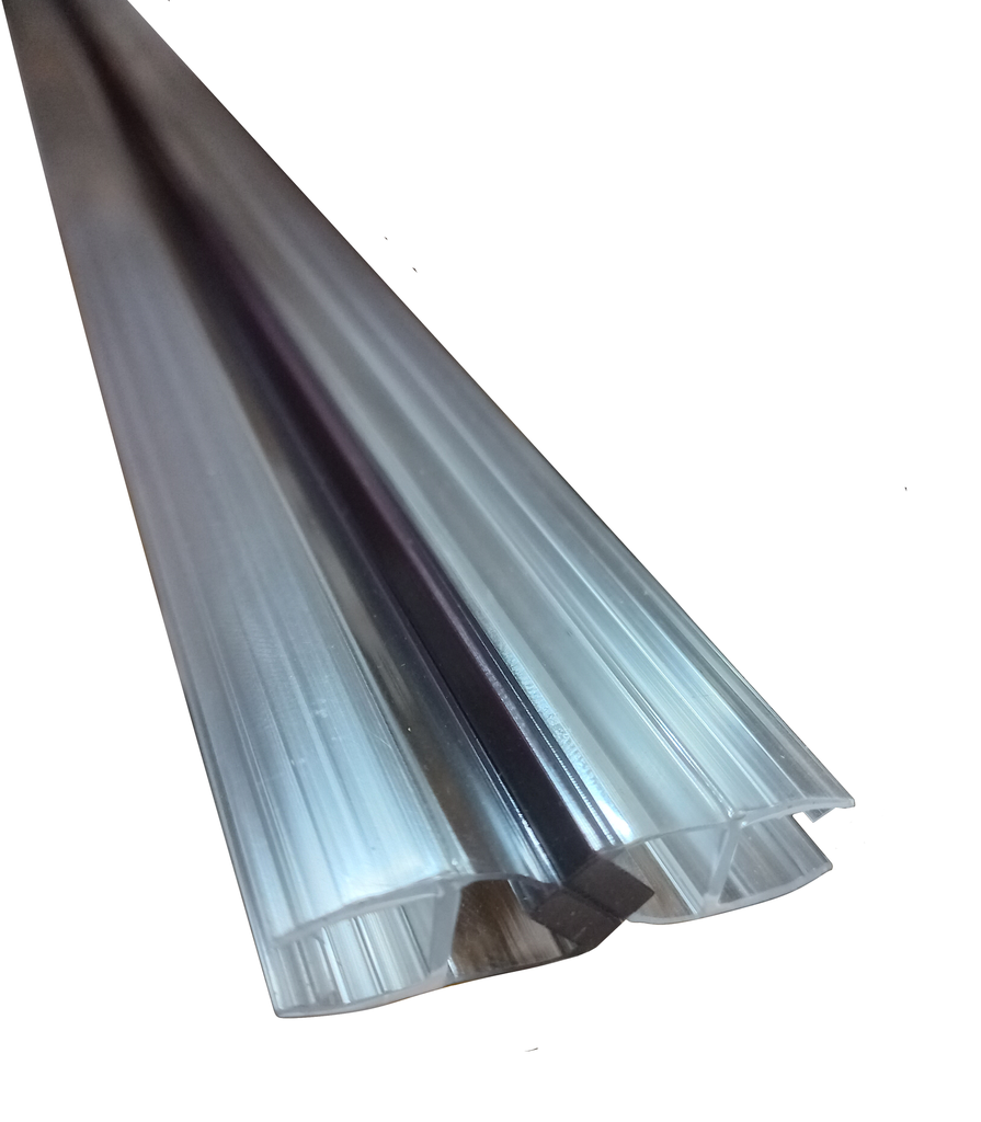 MD 208-10 - PVC Seal135* WITH MAGNET BLACK (GLASS10mm)