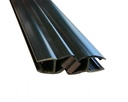 MD 210 /8mm B BLACK- Magnetic PVC Seal 90° (GLASS8mm) h2200mm