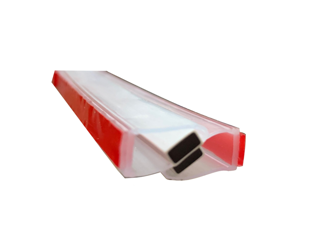 MD 210M / 8mm Garnitura magnetica 90° ALB si banda adeziva dubla 3M *8mm L2200mm