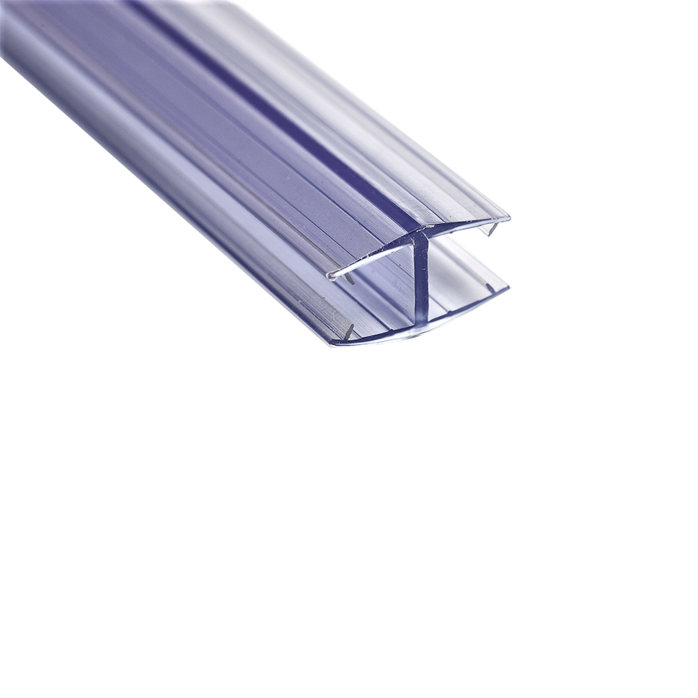 MD 213-8 - PVC Seal H GLASS-GLASS 180* (GLASS8mm) 2.5