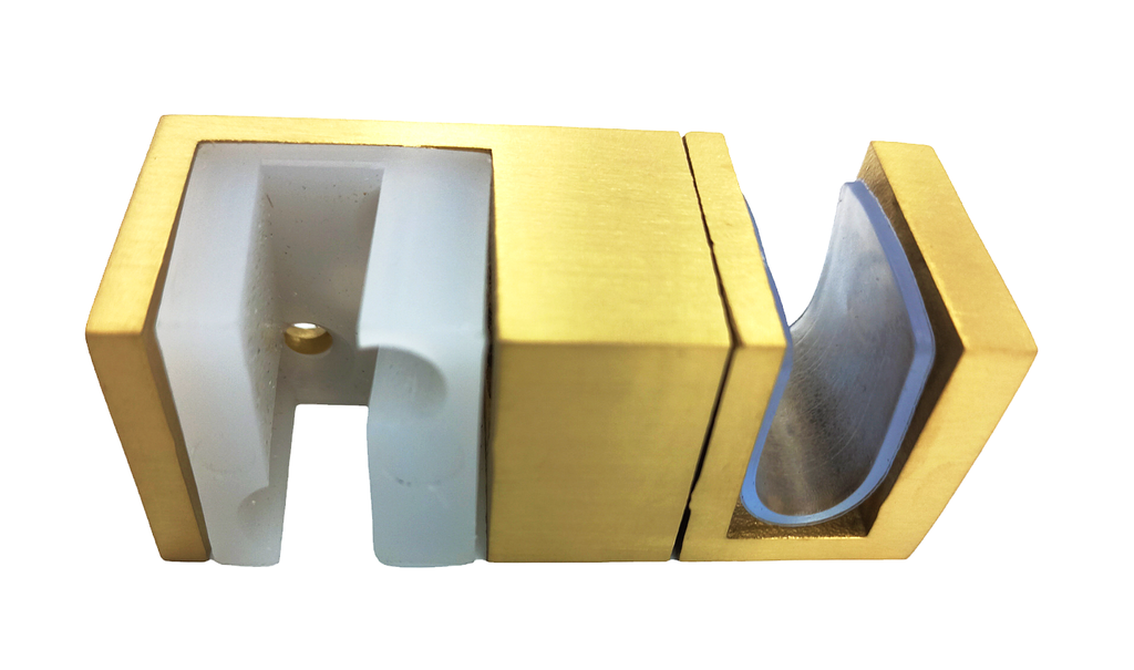 MD 243 GOLD - Ghidaj glisare podea, patrat GOLD