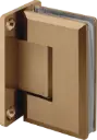 MD 301 GR - Hinge wall-glass, full plate 90° GOLD ROSE