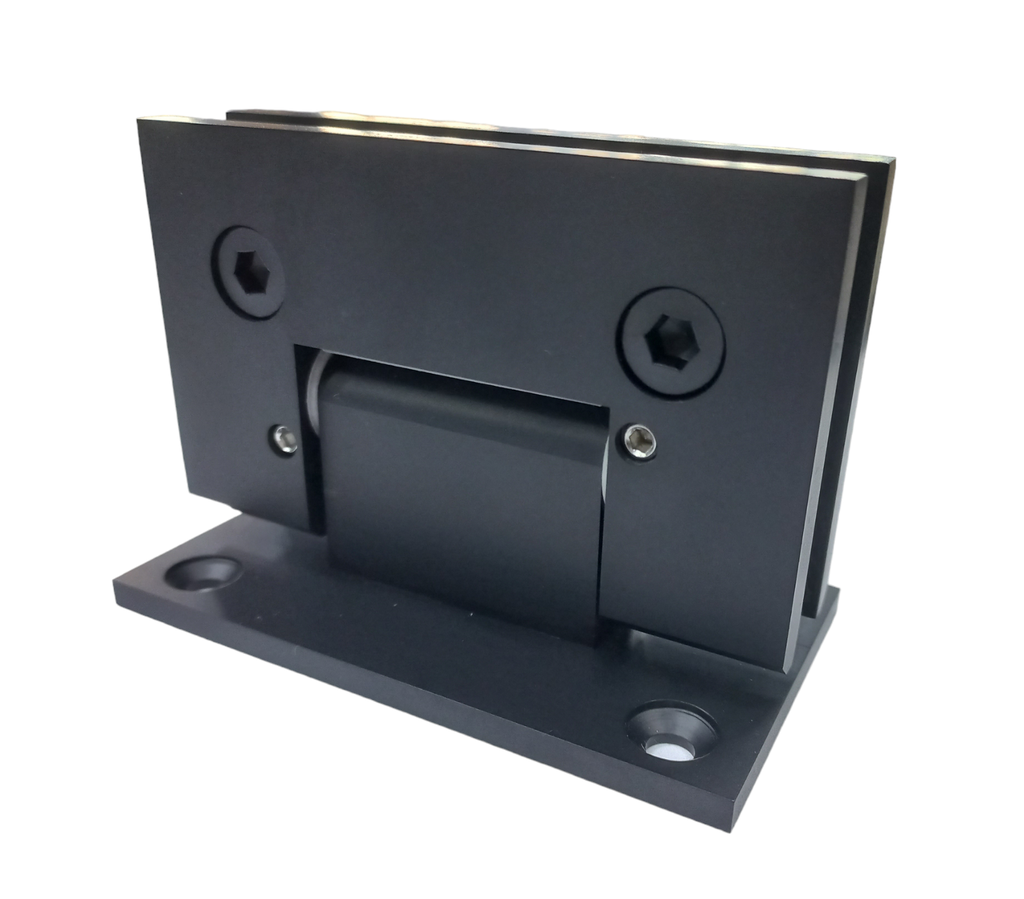 MD 301R BLACK - Hinge wall-glass, full plate 90° cu REGLAJ