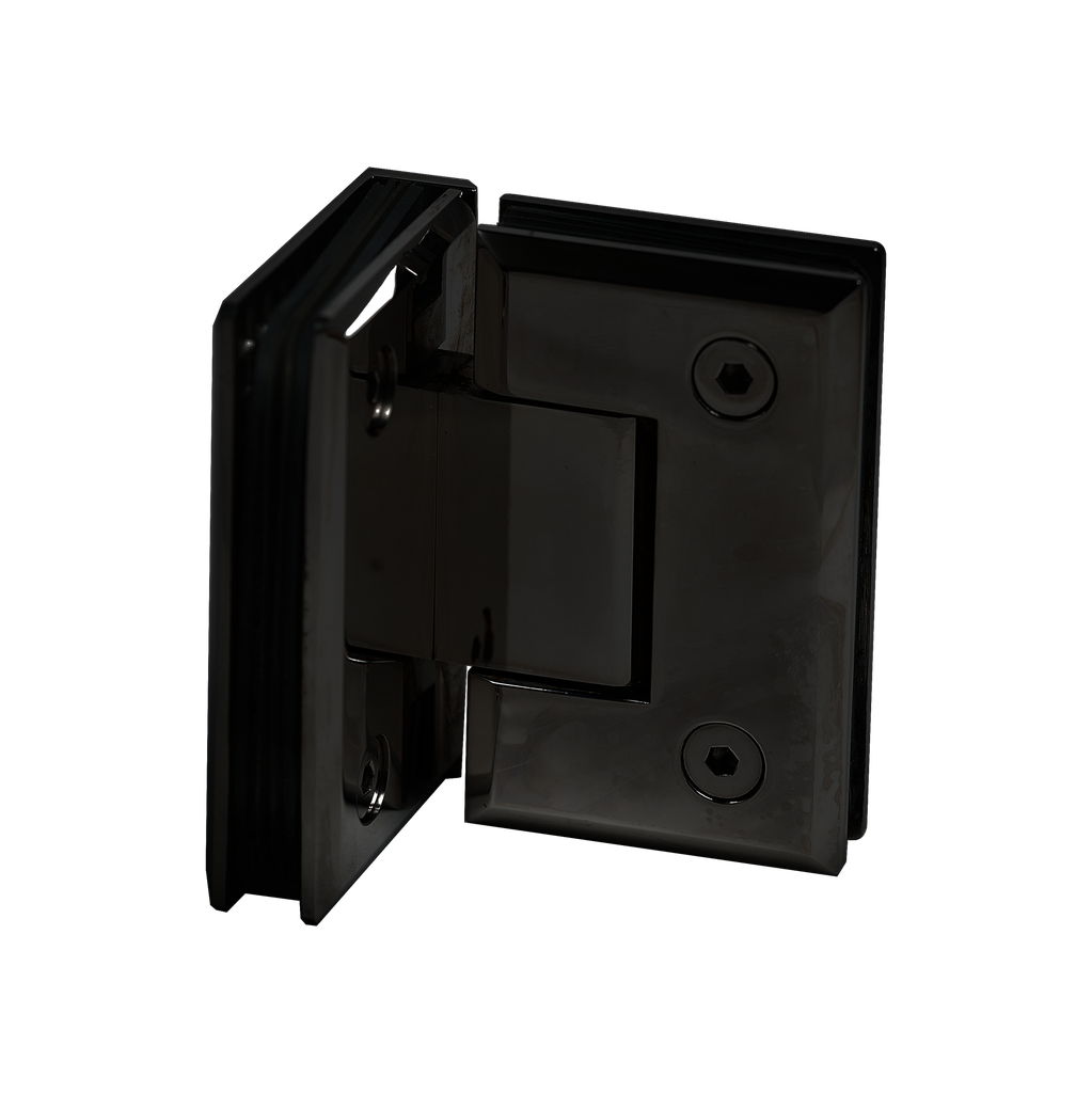 MD 304B - Hinge glass-glass 90° BLACK