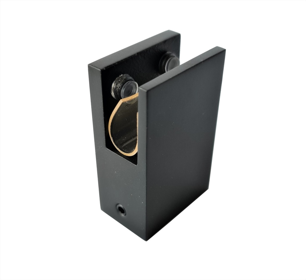 MD 313B BLACK - CONNECTOR GLASS - PIPE 30x10, 180°
