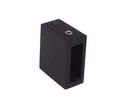 MD 318B BLACK - CONNECTOR WALL - PIPE 30x10, 180°