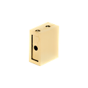 MD 318G GOLD - CONNECTOR WALL - PIPE 30x10, 180°