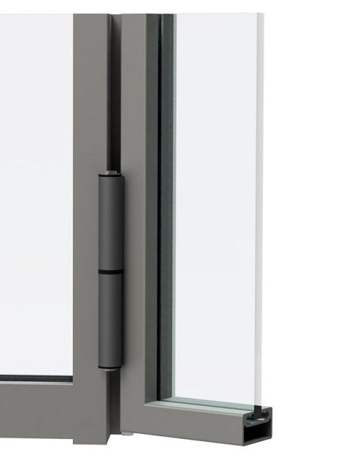 MD 40x22 A Profil perimetral pentru usa sticla ANODIZAT