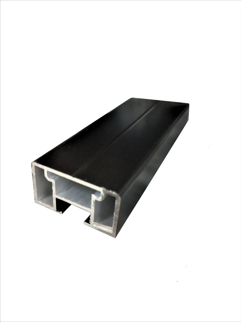 MD 40x22 B Profil perimetral pentru usa sticla BLACK