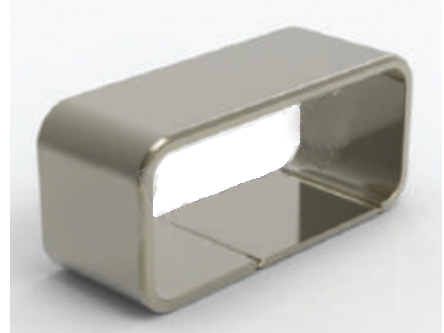 MD 504 Inel mascare rosturi mana curenta 25x60 aluminiu BRONZ